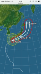 台風の進路
