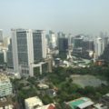 ホテルからのバンコク市内の眺め