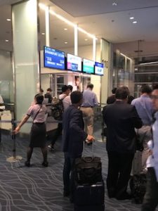 羽田空港の搭乗口